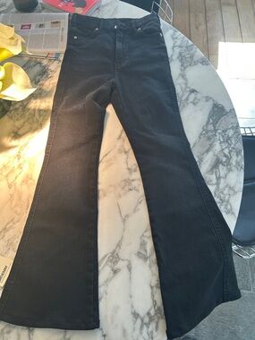 Dr. Denim Black Flare Jeans